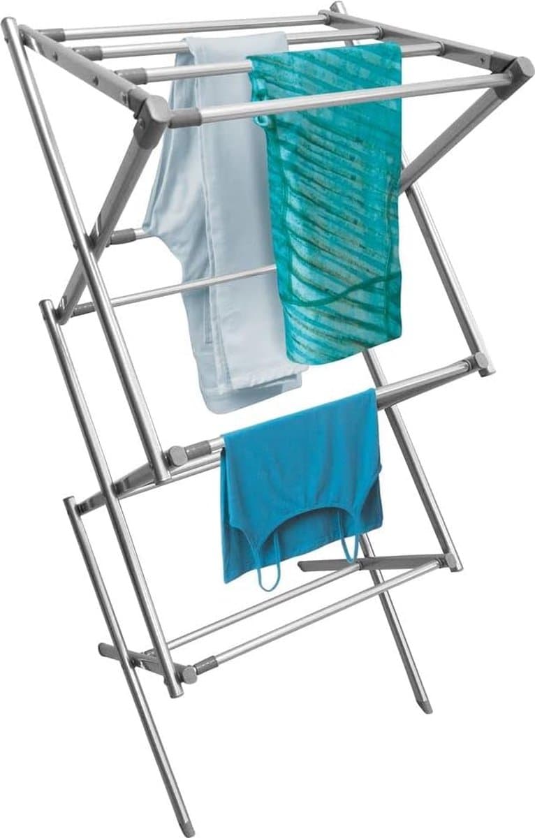 wasdroogrek met grote capaciteit opgewaardeerde versie, droogrek kleding, waslijn roestvrij staal, vouwen binnen en buiten — afbeelding 1