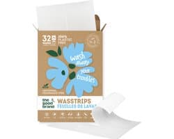 The Good Brand Wasstrips Scent free 32 st - plasticvrij, zonder parfum, vegan, fosfaatvrij, palmolievrij, hypoallergeen, biologisch afbreekbaar