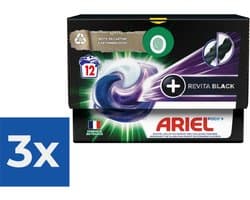 Ariel All-in-1 Pods+ Wasmiddelcapsules Revita Black 12 stuks - Voordeelverpakking 3 stuks