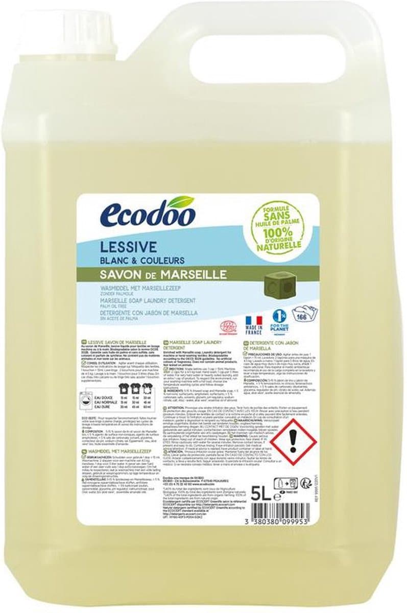 Ecodoo Wasmiddel met Marseille Zeep 5L — afbeelding 1