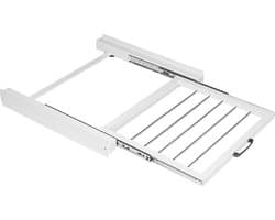 Vonia Tussenstuk Wasmachine Droger - Stapelkit Wasmachine Droger - Universeel - Uitschuifbare Handdoekhouder - Wit — afbeelding 1