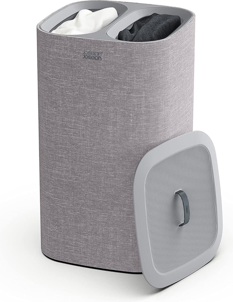 Dubbele Wasmand - Wasmand 2 Vakken - Laundry Bag - 60L — afbeelding 1