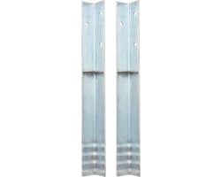 vidaXL - Grondanker - L-vormig - 5x5x50 - cm - gegalvaniseerd - staal - 2 - st — afbeelding 1