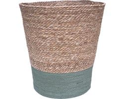 Lavandoux - Wasmand - Zeegras - Naturel/Groen - Ø45 x H50 cm