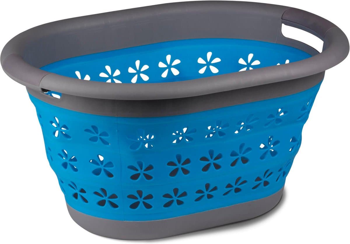 Kampa Collapsible Laundry Basket wasmand Ovaal Blauw — afbeelding 1