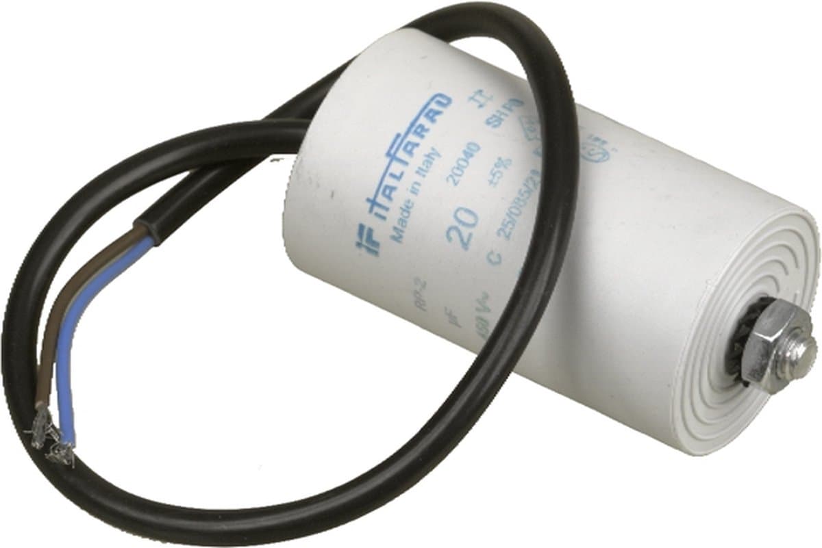 UNIVERSEEL - CONDENSATOR ELECTROL.MET DRAAD 20 µF 450 V - — afbeelding 1