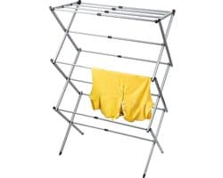 Stevig Telescopisch Droogrek - Staand Kleding Wasdroogrek - Wasrek Droogtoren - Voor 1 Volle Wastrommel - Opklapbaar