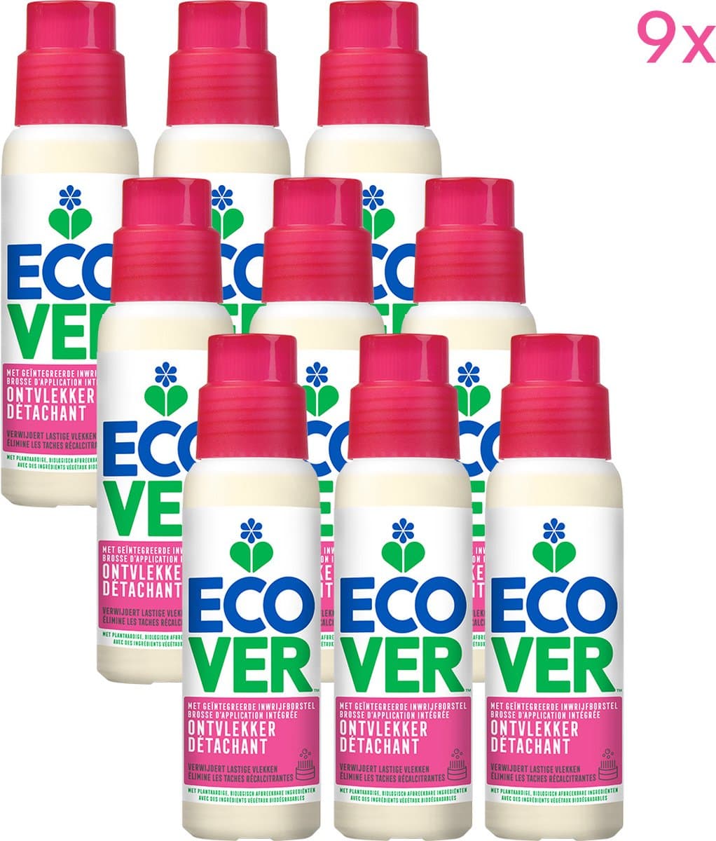 Ecover Ontvlekker - Vlekverwijderaar - Voordeelverpakking 9 x 200 ml - vuilbestrijdende enzymen - Biologisch afbreekbaar - Zero‑Waste Productie — afbeelding 1