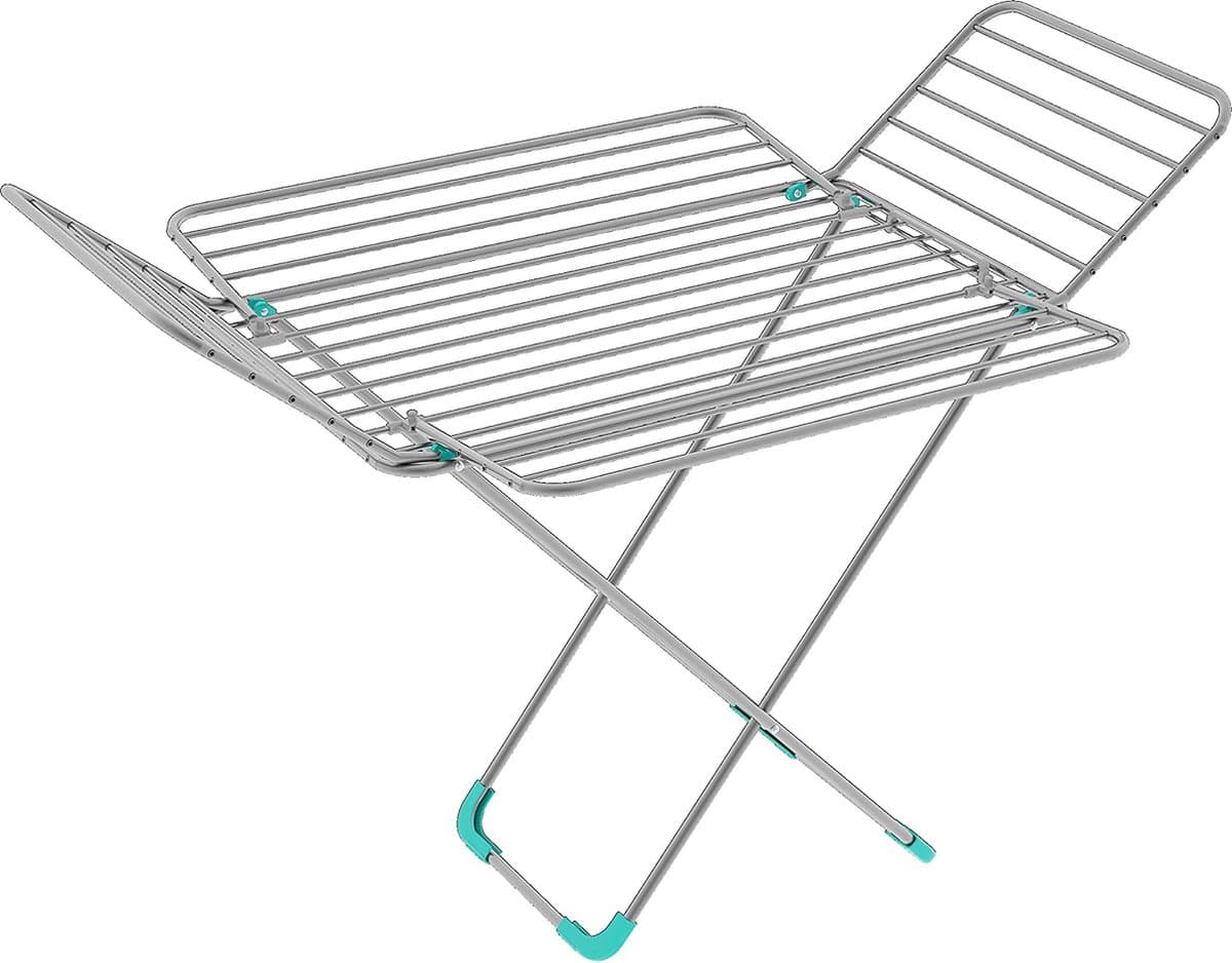 Inklapbaar Droogrek Universeel Wasrek voor in de Badkamer/Tuin/Slaapkamer/Balkon - Aluminium 163 x 100 x 118 cm — afbeelding 1