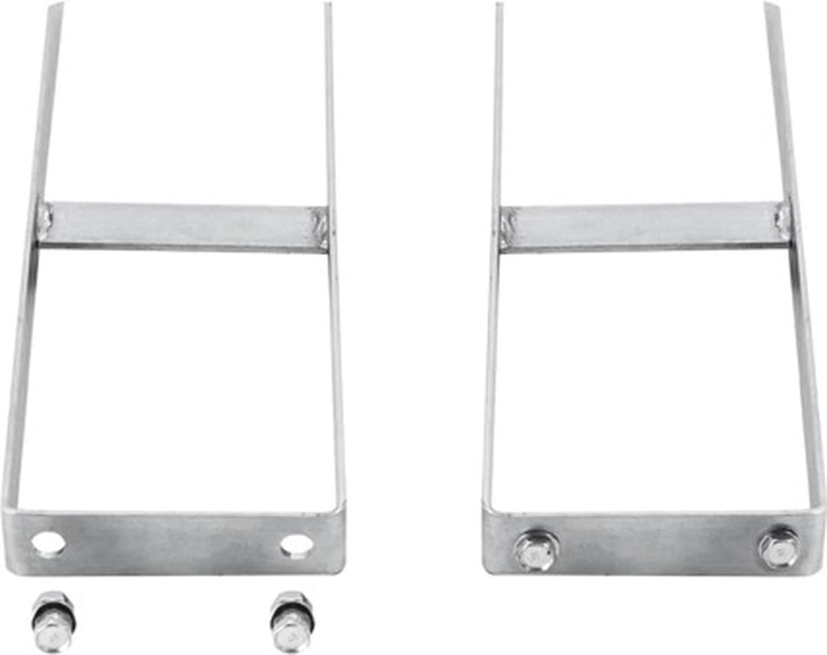 vidaXL - Grondpinnen - voor - HKC - schutting - 2 - st - 40 - cm - staal — afbeelding 1
