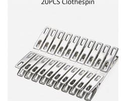 Metalen handdoekclips - set van 20 - stevig en multifunctioneel