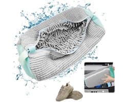 Waszak Schoenen - Laundry bag - Waszakken voor Sneakers - Schoenenwaszak Wasmachine - Schoenenwaszak - Waszak Schoenenzak - 39 x 19 cm - grijs - Polyester — afbeelding 1