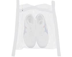 Dailygoods- Schoenwaszak Grote Honingraat - Waszakken voor Schoenen - Waszak voor Sneakers - Wasnet - Rits en Riem - 118 cm Lang