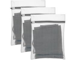 Set van 3 Kleine Wasnetjes 40x30cm voor Delicate Kleding, Ondergoed, Sokken en Babykleding - Duurzaam en Geschikt voor de Wasmachine
