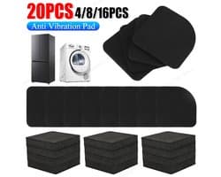 Solvix Antislip Anti Vibratie Pads 20 Stuks – Trillingsdempers voor Wasmachine en Droger – Schokabsorberende Antislip Matten 7,5 × 7,5 cm — afbeelding 1