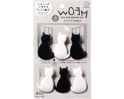 Kattenvormige Clips - Voedselclips Paperclips - Keuken Organisatie - Set van 6 stuks - 48 x 29 x 23 cm