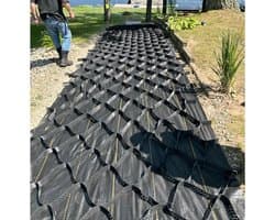 Grondrooster - Stabilisatierooster - Opritten Verstevigen - Hoge Draagkracht - 1x7m - Zwart