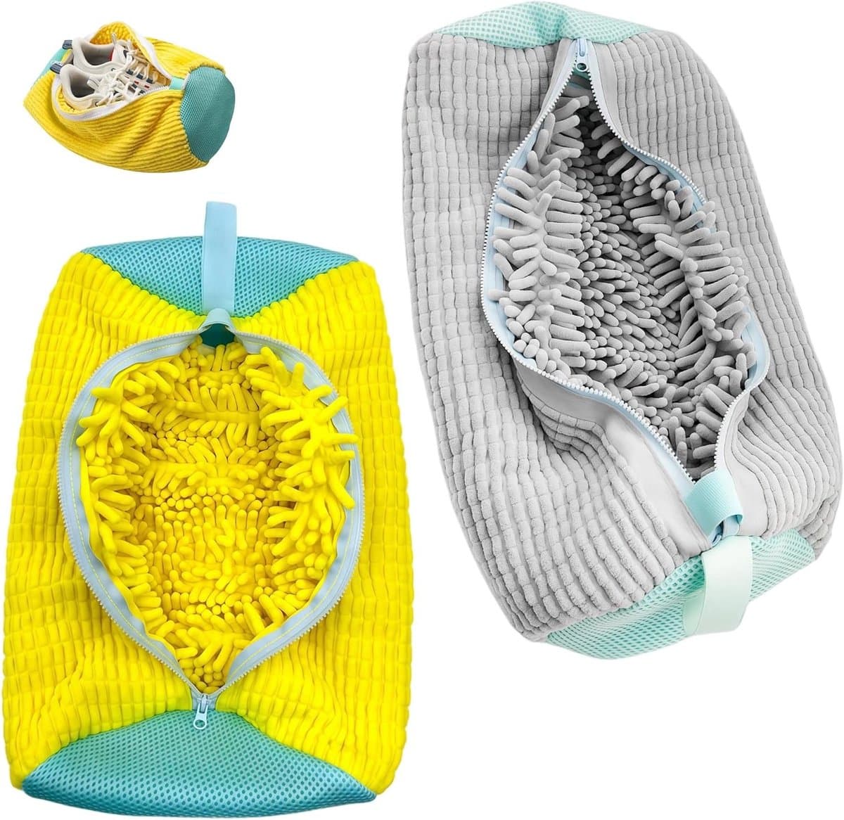 Herbruikbare Waszak voor Sneakers en Schoenen, 2 Delen met Rits, Ideaal voor Wasmachine en Bescherming tijdens het Wassen — afbeelding 1