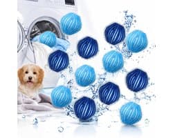 12x Witte Wasballen - Effectieve Pluis- en Haarverwijdering