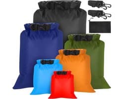 Tas, 6 stuks, waterdicht, 1,5/2,5/3/3,5/5/8 l, voor kajakken, rafting, wandelen, kamperen