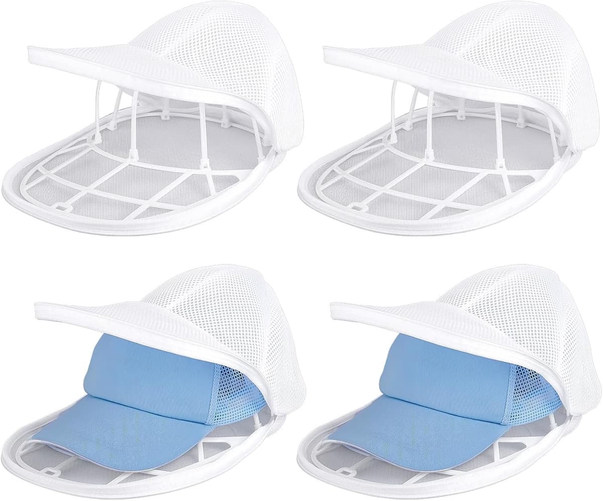 Set van 4 hoedwasmanden met netzak voor de wasmachine, wit — afbeelding 1