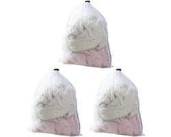 Set van 3 wasnetten met trekkoord voor delicate kleding, wasgoed en lingerie