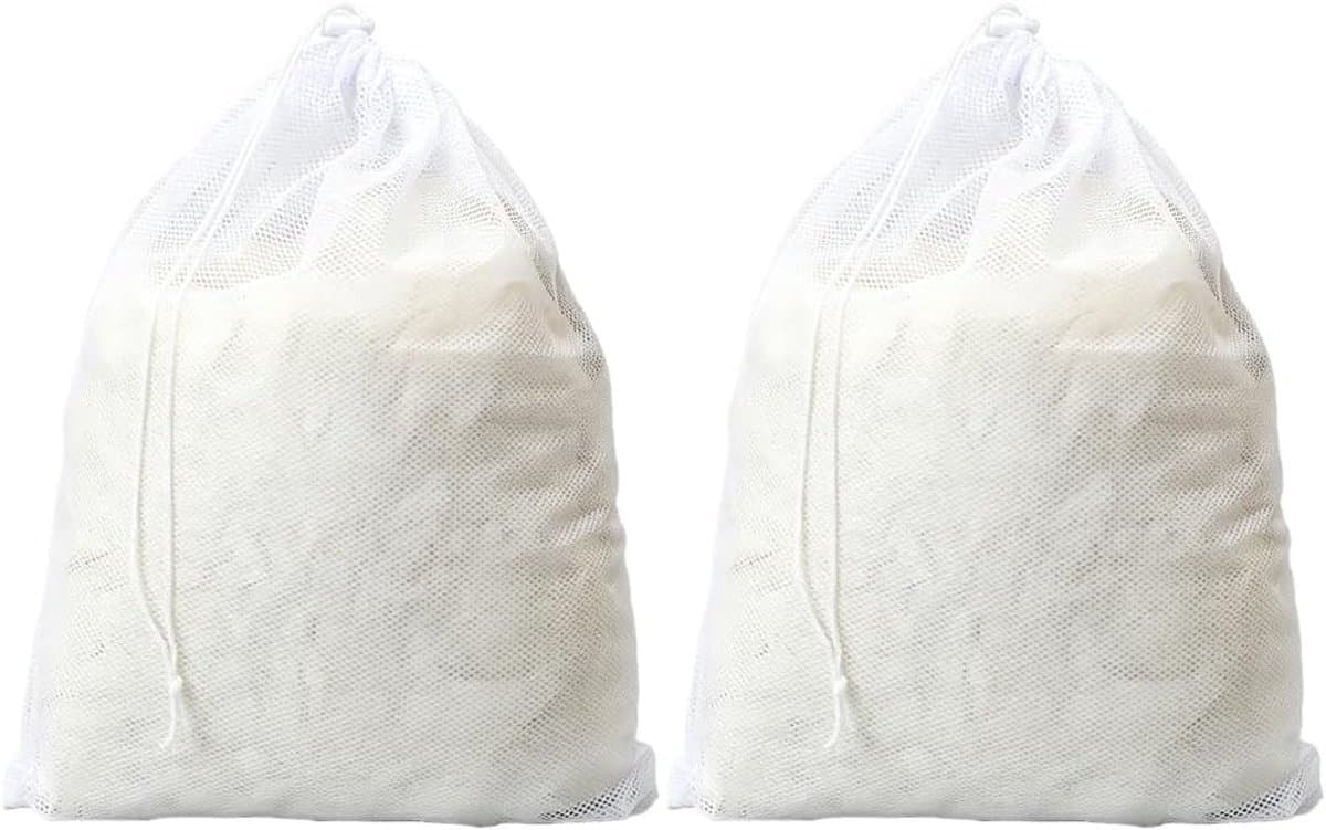 Wasnetten voor de wasmachine - 2 grote waszakken van 70 x 90 cm, ideaal voor delicate kleding en bescherming tijdens het wassen — afbeelding 1