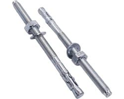 Wigankers - Boutankers pluggen - Stevig Verankeren - Verzinkt Staal - M10 x 150 mm - Zilver