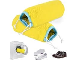 Set van 2 Schoenwaszakken met Trekkoordsluiting, Herbruikbaar, 360° Reiniging voor Alle Schoenen en Maten