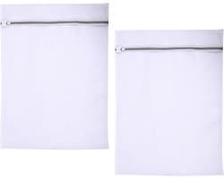 Set van 2 Waszakken, Perfect voor Kleding, Bedlinnen en Gordijnen, 60 x 80 cm, Herbruikbare Wasnetten met Rits voor de Wasmachine