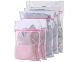 Wasnet voor wasmachine, waszak met ritssluiting, reisopslag voor trui, overhemden, broeken, sokken (30 x 40 cm, 40 x 50 cm, 60 x 60 cm), Polyester