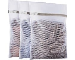Waszakken van mesh, wasnet met ritssluiting voor delicate kleding, beha, lingerie, ondergoed, schoenen