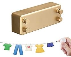 Retractable Clothesline - 4,2m Roestvrij Stalen Kledinglijn - Goud