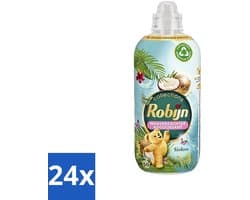 24 x Robijn Collections - Wasverzachter - Kokos - 1,25L - 50 Wasbeurten - Wasverzachter - Kokosgeur - Zachte Was - Frisse Was - Wasverzachter 1.25L