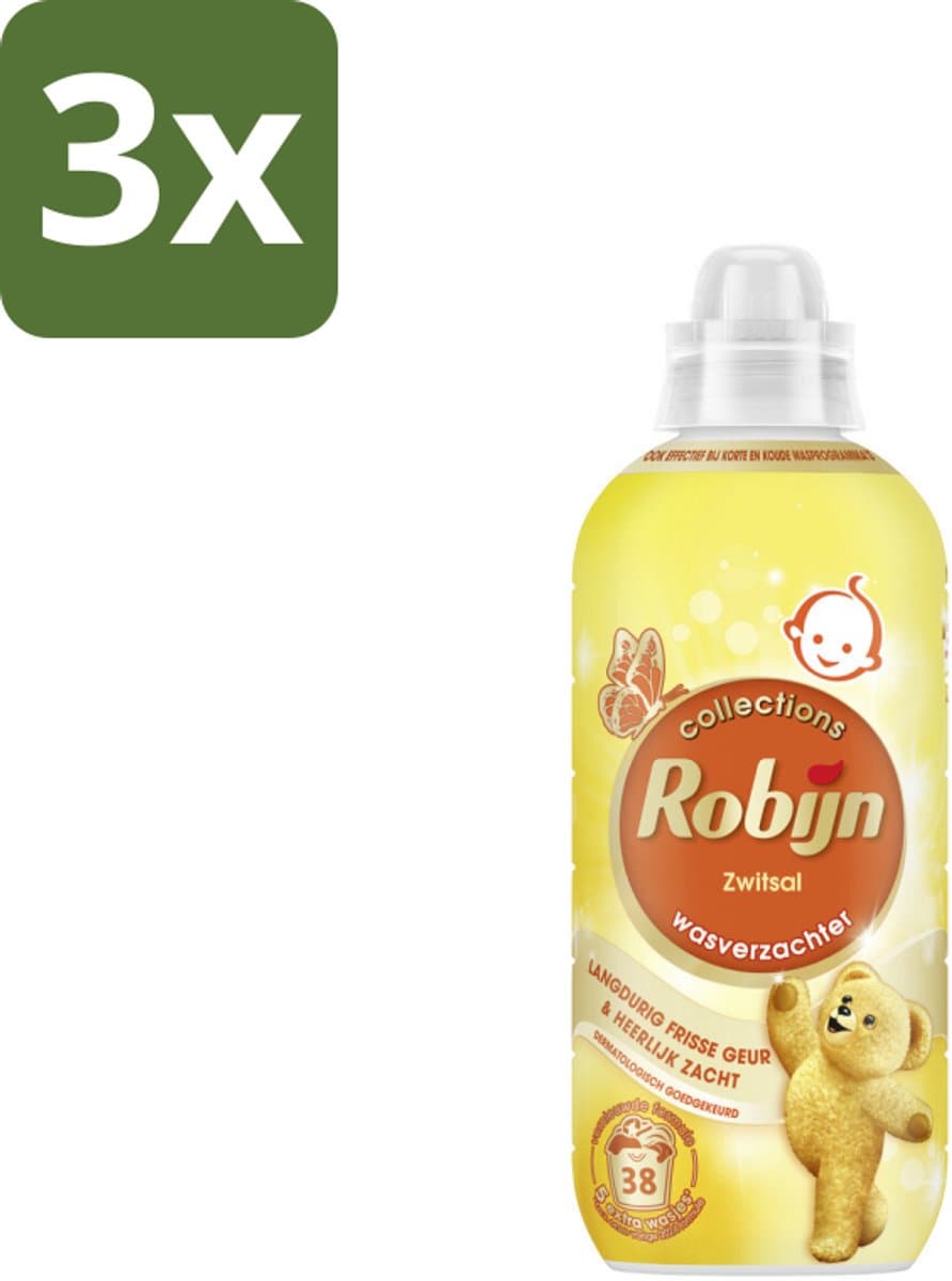 3 x Robijn – Wasverzachter – Zwitsalgeur – 765 ml - Koffiezetapparaat — afbeelding 1