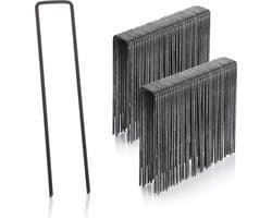 Grondanker - 100 stuks - 150 mm lang, 25 mm breed, 2,9 mm dik staal - Metalen grondankers voor bevestiging in de grond