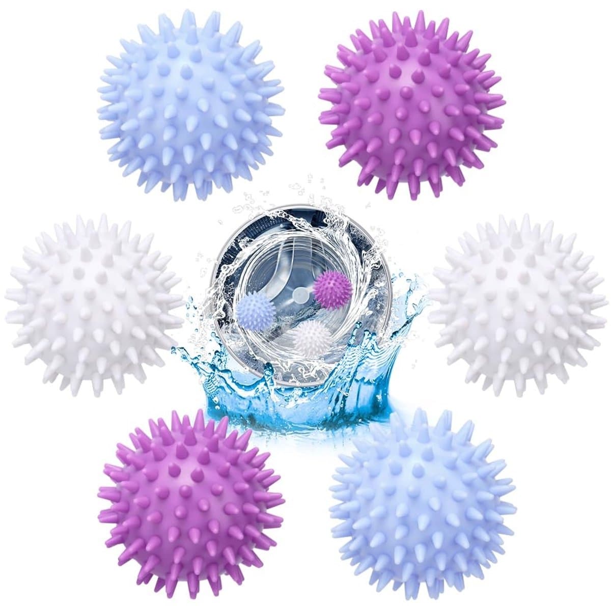 Solidchoice - Set van 6 Herbruikbare Droogballen voor de Wasmachine — afbeelding 1