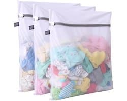 Thijox - Kimmama Waszakken Mesh Waszakken Set van 3, Netwaszak met Rits, Bescherming voor Delicate Kleding, Ondergoed, Sokken, Kousen, Speelgoed, Wass