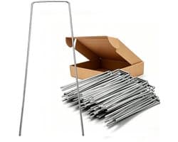 Omgoods - 100 Stuks U-vormige Grondankers voor de Tuin