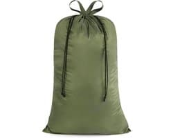 Extra Grote Sterke Waszak voor Reis, Met Trekkoord, Voor Vuile Kleding, Opbergtas voor Kamperen en Buitenactiviteiten, Groene Opbergoplossing