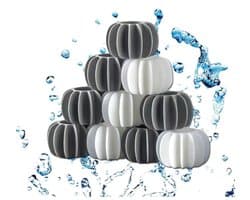Daity 50-pack - Herbruikbare anti-klit wasballen voor wasmachines - siliconen stoomdrogerballen (grijs en wit)