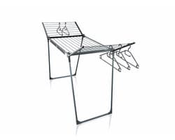 Leifheit droogrek Pegasus 200 Solid zwart - 20 m drooglengte - incl. houders voor klein wasgoed en 5 kledinghangers — afbeelding 1
