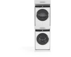Wasophoogte® Wasmachine Kast Berlin - Wasmachine verhoger - Wasmachine ombouw - 700(D)*665(B)*2110(H) mm - Wit