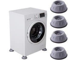 4 Stuks Vibratie wasmachinevoetjes - schokdempers - rubberen voetjes - wasmachine schokdempers - antislip en stil - wasmachinestandaard - geschikt voor wasmachinestandaards - wasmachine- en drogervoetjes