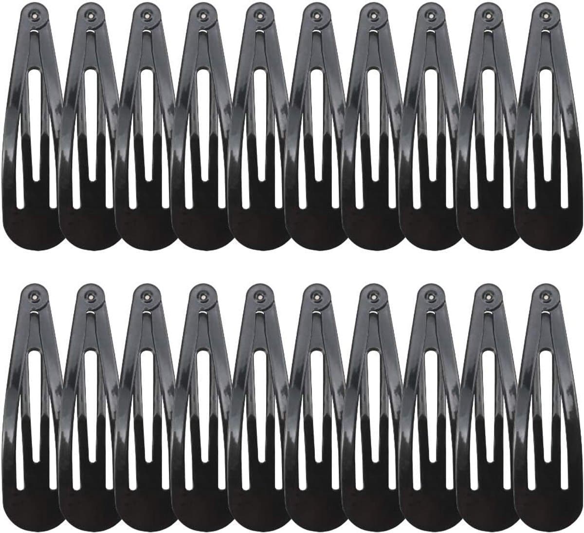 20x Grote Zwarte Metalen Haarspeldjes 6,9 cm Anti-Slip — afbeelding 1