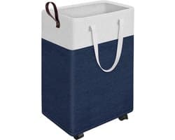 Slanke Was-mand op Wielen (25,2 inch) - Opvouwbare & Waterdichte Kledingmand voor Hoek