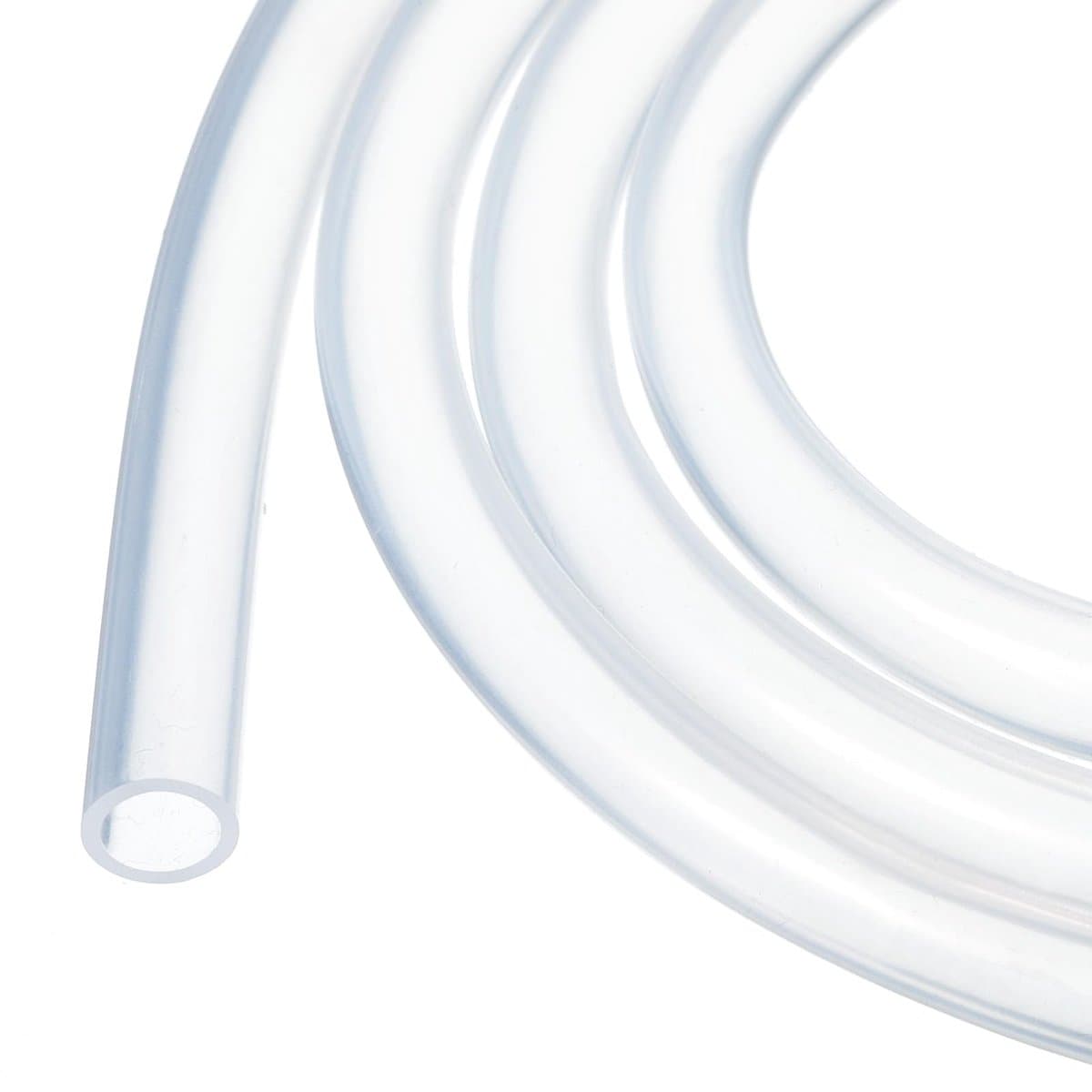 10ft siliconen slang 6mm binnendiameter 8mm buitendiameter transparante industriële kunststof slang van zuivere siliconen voor pompheveling, afvoer, irrigatie, brouwen, 1/4" — afbeelding 1