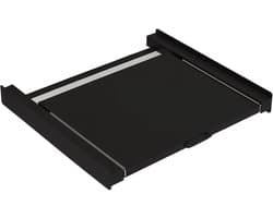 Tussenstuk Wasmachine & Droger met Uitschuifbare Plank XL – Zwart - Bodo — afbeelding 1