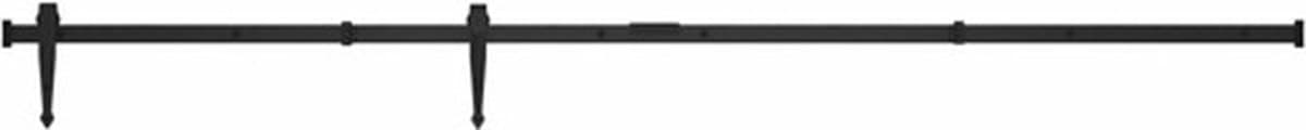 vidaXL - Ophangset - voor - minischuifdeur - 183 - cm - koolstofstaal — afbeelding 1