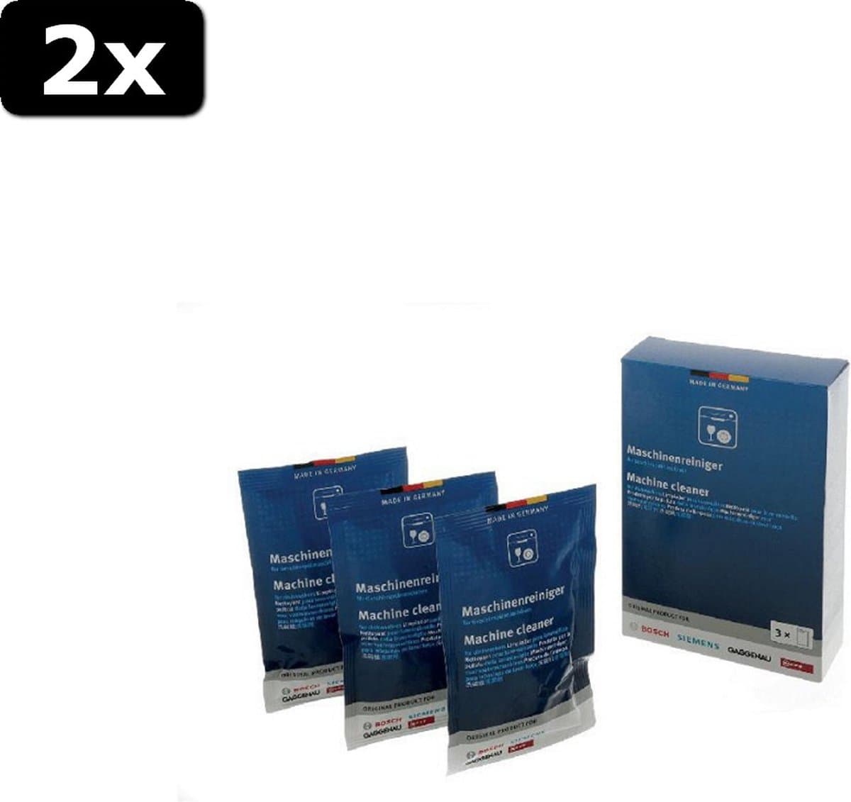 2x Bosch Reiniger Vaatwasser 3x 45 Gram — afbeelding 1